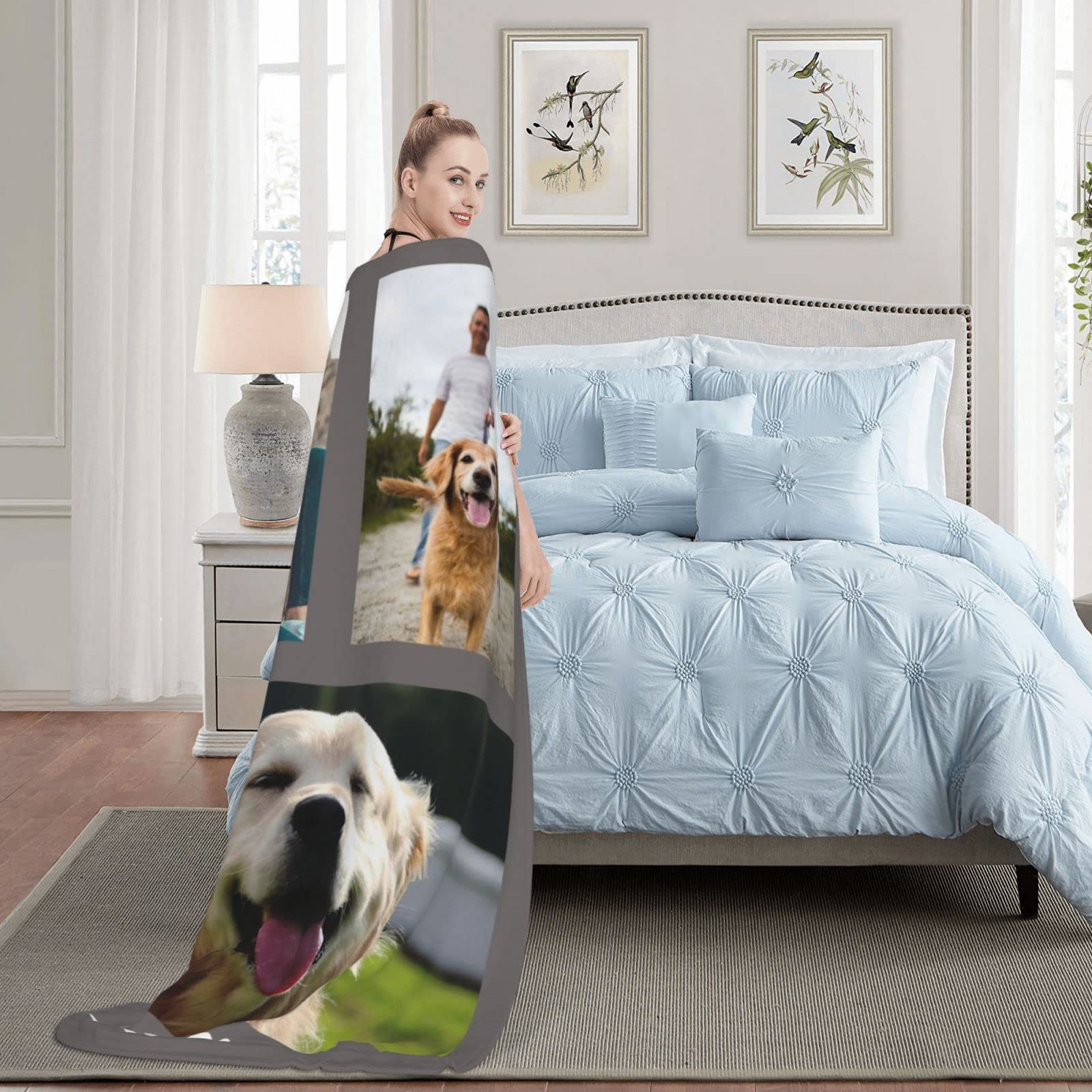 Custom Blanket with Photo, Funny Gifts for Boyfriend,Dad,Mom,Friends,New Year,Birthday - Image 4